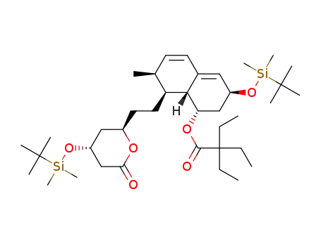 (4R,6R)-6-{2-[(1S,2S,6S,8S,8aR)-1,2,6,7,8,8a-Hexahydro-6-t-butyldimethylsilyloxy-8-(2,2-diethylbutyryloxy)-2-methyl-1-naphthyl]ethyl}tetrahydro-4-t-butyldimethylsilyloxyl-2H-pyran-2-one