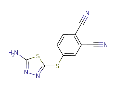 4-S-(5-amino-1,3,4-thiadiazole-2-mercapto)phthalonitrile