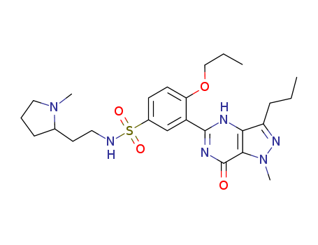 3-(6,7-Dihydro-1-methyl-7-oxo-3-propyl-1H-pyrazolo[4,3-d]pyrimidin-5-yl)-N-[2-(1-methyl-2-pyrrolidinyl)ethyl]-4-propoxybenzenesulfonamide(268203-93-6)