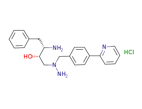 1-[4-(pyridin-2-yl)-phenyl]-4(S)-hydroxy-5(S)-2,5-diamino-6-phenyl-2-azahexane hydrochloride