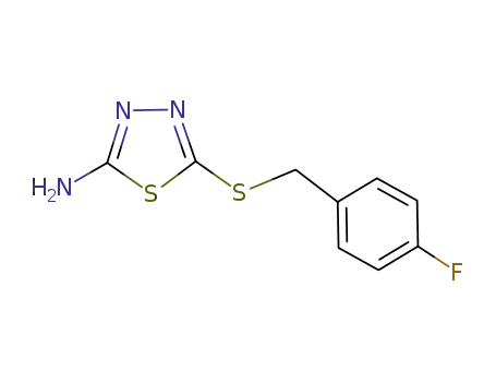 5-((4-fluorobenzyl)thio)-1,3,4-thiadiazol-2-amine