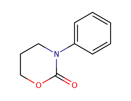 Molecular Structure of 56535-86-5 (2H-1,3-Oxazin-2-one, tetrahydro-3-phenyl-)