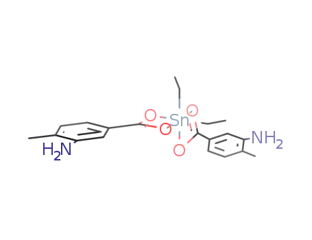 Benzenamine, 3,3'-[(diethylstannylene)bis(oxycarbonyl)]bis[6-methyl-