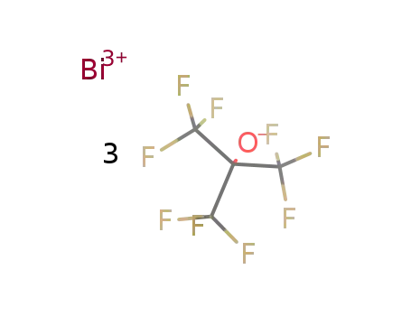 Molecular Structure of 88392-03-4 (2-Propanol, 1,1,1,3,3,3-hexafluoro-2-(trifluoromethyl)-, bismuth(3+) salt)