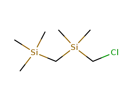 Molecular Structure of 18306-73-5 ((TRIMETHYLSILYLMETHYL)DIMETHYLCHLOROMETHYLSILANE)