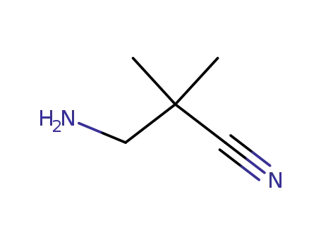 Molecular Structure of 67744-70-1 (3-amino-2,2-dimethylpropanenitrile)