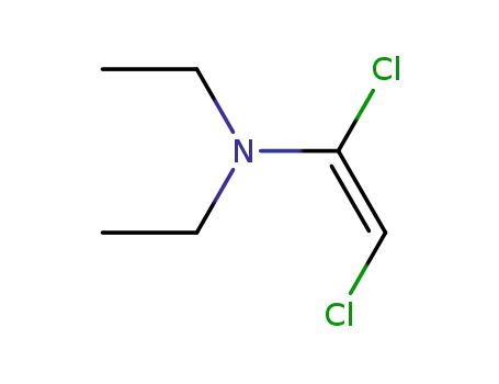 Molecular Structure of 109538-22-9 (Ethenamine, 1,2-dichloro-N,N-diethyl-)