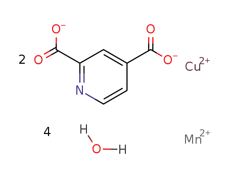 [Cu(2,4-pyridinedicarboxylic acid(-2H)(2-))2Mn(H2O)4]x