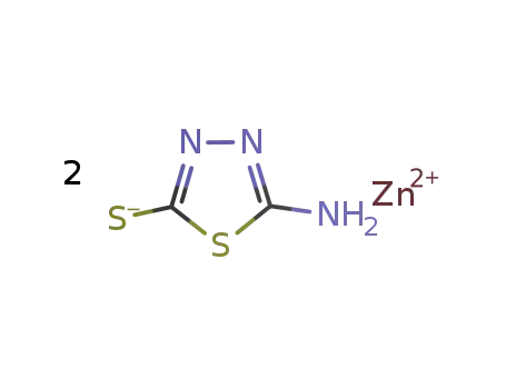 bis(2-mercapto-5-amino-1,3,4-thiadiazole)zinc(II)