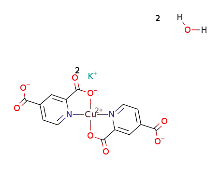 K2[Cu(pyridine-2,4-dicarboxylate)2]*2H2O