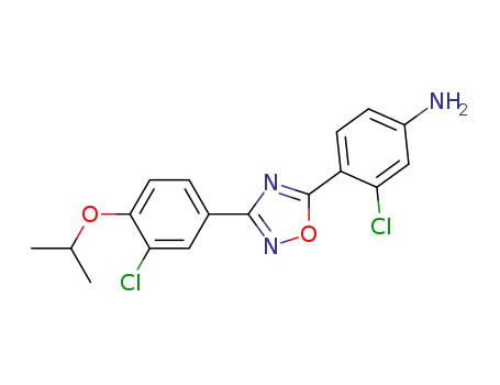 3-chloro-4-(3-(3-chloro-4-isopropoxyphenyl)-1,2,4-oxadiazol-5-yl)aniline