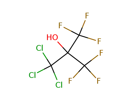 Molecular Structure of 7594-49-2 (1,1-BIS(TRIFLUOROMETHYL)-2,2,2-TRICHLOROETHANOL)