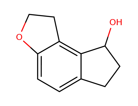 Molecular Structure of 1092507-07-7 (2H-Indeno[5,4-b]furan-8-ol, 1,6,7,8-tetrahydro-)