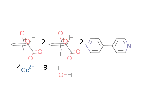 ([Cd2(trans-1,2-a,a-cyclohexanedicarboxylate)(trans-1,2-e,e-cyclohexanedicarboxylic acid-H)2(4,4'-bipyridine)2]*8H2O)n
