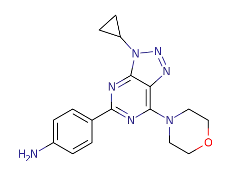 4-(3-cyclopropyl-7-morpholin-4-yl-3H-[1,2,3]triazolo[4,5-d]pyrimidin-5-yl)aniline