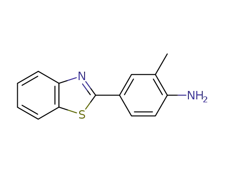 Molecular Structure of 178804-04-1 (Benzenamine, 4-(2-benzothiazolyl)-2-methyl-)