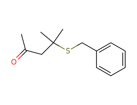 2-Pentanone, 4-methyl-4-[(phenylmethyl)thio]-