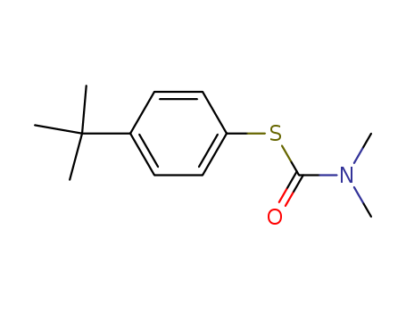 Carbamothioic acid,dimethyl-, S-[4-(1,1-dimethylethyl)phenyl] ester (9CI) cas  13511-96-1