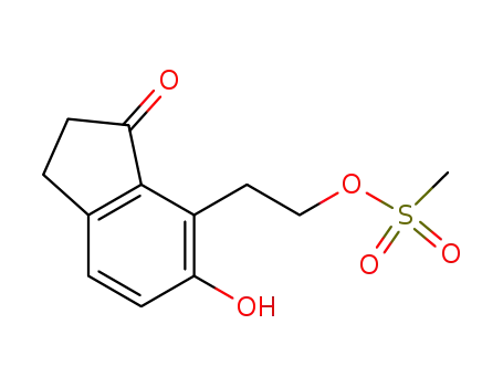 6-hydroxy-7-(2-mesyloxyethyl)indan-1-one