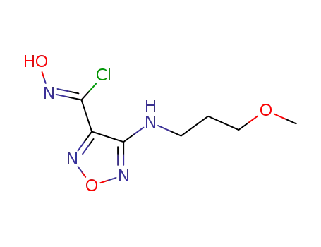 N-hydroxy-4-[(3-methoxypropyl)amino]-1,2,5-oxadiazole-3-carboximidoyl chloride