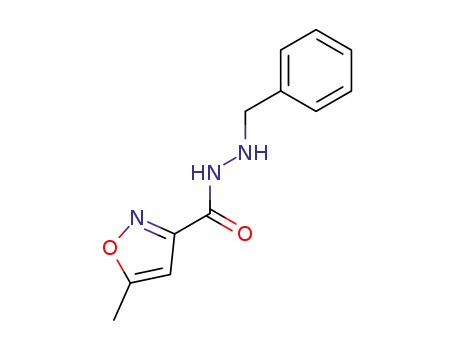 3-Isoxazolecarboxylic acid, 5-methyl-, 2-(phenylmethyl)hydrazide