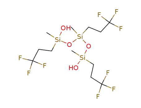 Molecular Structure of 2802-54-2 (1,5-Trisiloxanediol, 1,3,5-trimethyl-1,3,5-tris(3,3,3-trifluoropropyl)-)