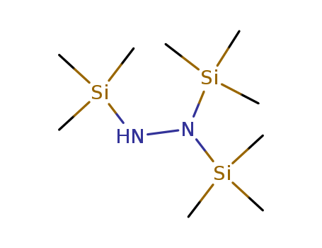 Molecular Structure of 13272-02-1 (Hydrazine, tris(trimethylsilyl)-)
