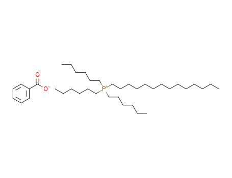 Molecular Structure of 920759-13-3 (Phosphonium, trihexyltetradecyl-, benzoate (1:1))