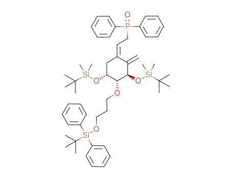 ((Z)-2-((3R,4R,5R)-3,5-bis((tert-butyldimethylsilyl)oxy)-4-(3-((tert-butyldiphenylsilyl)oxy)propoxy)-2-methylenecyclohexylidene)ethyl)diphenylphosphine oxide