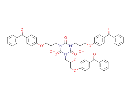 Molecular Structure of 917248-81-8 (1,3,5-Triazine-2,4,6(1H,3H,5H)-trione,
1,3,5-tris[3-(4-benzoylphenoxy)-2-hydroxypropyl]-)