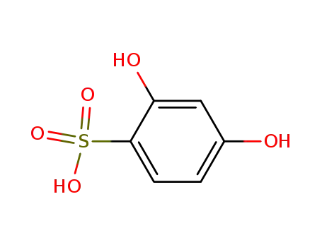 Molecular Structure of 6409-58-1 (2,4-Dihydroxybenzenesulfonic acid)