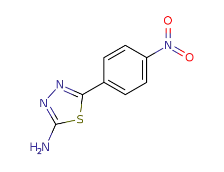 Molecular Structure of 833-63-6 (2-AMINO-5-(4-NITROPHENYL)-1 3 4-THIADIA&)