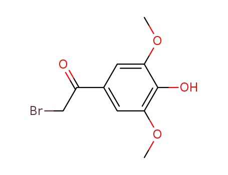 Molecular Structure of 51149-28-1 (Ethanone, 2-bromo-1-(4-hydroxy-3,5-dimethoxyphenyl)-)
