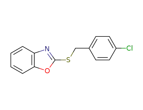 Molecular Structure of 101094-63-7 (2-[(4-chlorobenzyl)sulfanyl]-1,3-benzoxazole)