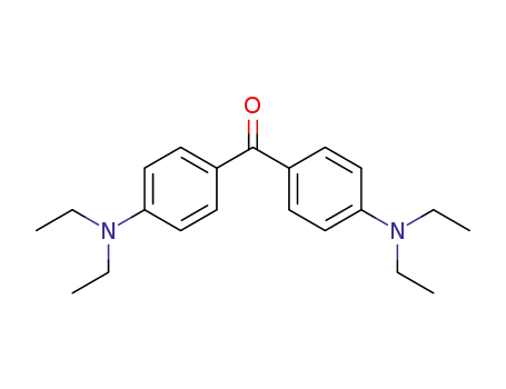 Molecular Structure of 90-93-7 (Methanone,bis[4-(diethylamino)phenyl]-)