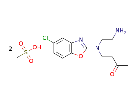 4-[(2-amino-ethyl)-(5-chlorobenzoxazol-2-yl)amino]butan-2-one-bis-methanesulfonic acid salt