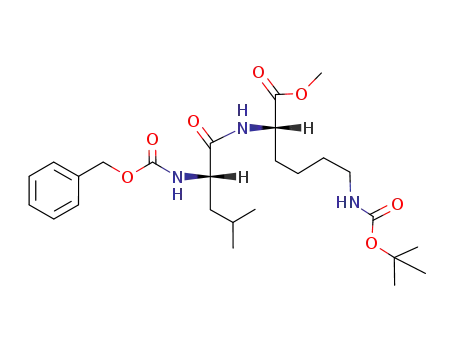 methyl 2S-(2S-benzyloxycarbonylamino-4-methylpentanamido)-6-(tert-butoxycarbonylamino)hexanoate