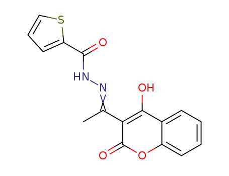 3-{1-[(2-thienylcarbonyl)hydrazono]ethyl}-4-hydroxy-2H-1-benzopyran-2-one
