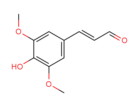 2-Propenal,3-(4-hydroxy-3,5-dimethoxyphenyl)-, (2E)-                                                                                                                                                    