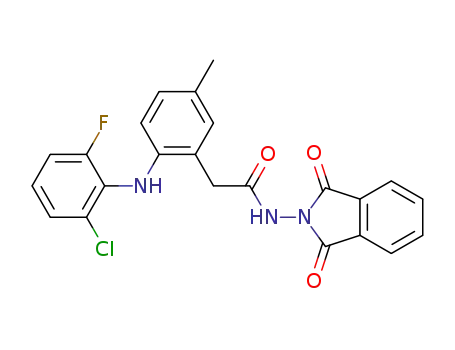 2-{2-[(2-chloro-6-fluorophenyl)amine]-5-methylphenyl}-N-(1,3-dioxy-1,3-dihydro-2H-isoindol-2-yl)acetamide