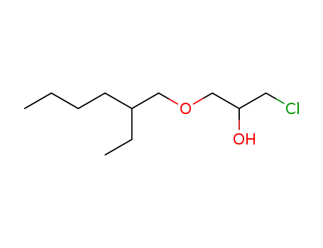 Molecular Structure of 37961-18-5 (2-Propanol, 1-chloro-3-[(2-ethylhexyl)oxy]-)