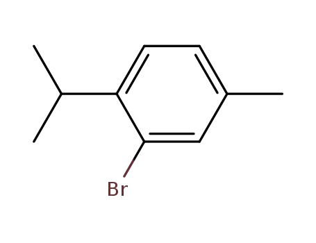 Molecular Structure of 4478-10-8 (2-Bromo-p-cymene)