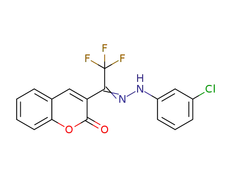 3-(3-chlorophenylhydrazonotrifluoroethyl)-7-(N,N-diethylamino)coumarin