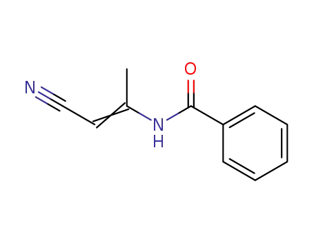 Molecular Structure of 27036-88-0 (Benzamide, N-(2-cyano-1-methylethenyl)-)