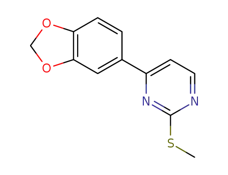 4-(benzo[d][1,3]dioxol-5-yl)-2-(methylsulfanyl)pyrimidine