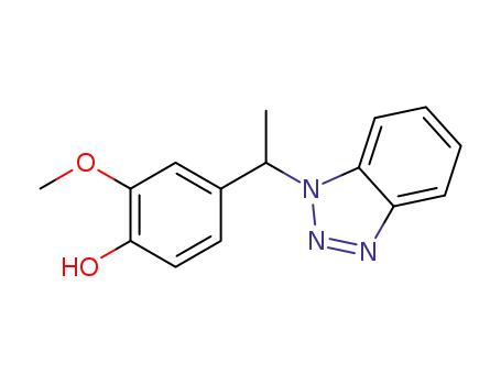 4-[1-(1H-1,2,3-benzotriazol-1-yl)ethyl]-2-methoxyphenol