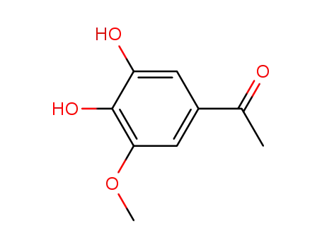 Molecular Structure of 3934-89-2 (1-(3,4-dihydroxy-5-methoxyphenyl)ethanone)