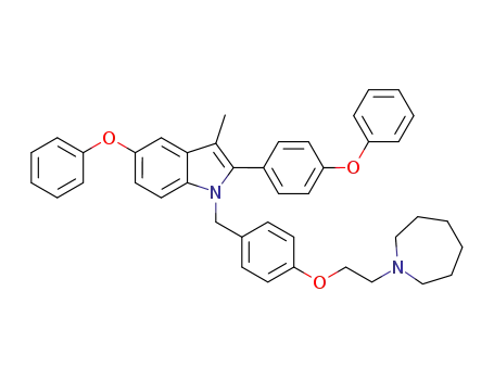 1-[4-(2-azepan-1-yl-ethoxy)benzyl]-5-benzyloxy-2-(4-benzyloxyphenyl)-3-methyl-1H-indole