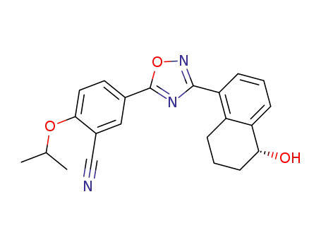(R)-5-(3-(5-hydroxy-5,6,7,8-tetrahydronaphthalen-1-yl)-1,2,4-oxadiazol-5-yl)-2-isopropoxybenzonitrile