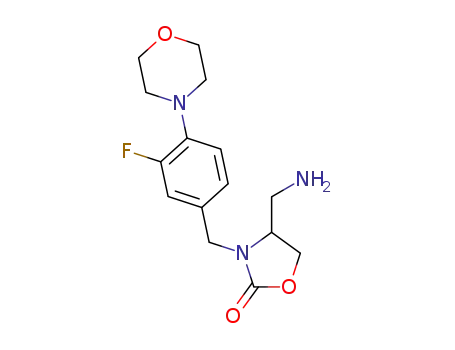 4-(aminomethyl)-3-(3-fluoro-4-morpholinobenzyl)oxazolidin-2-one